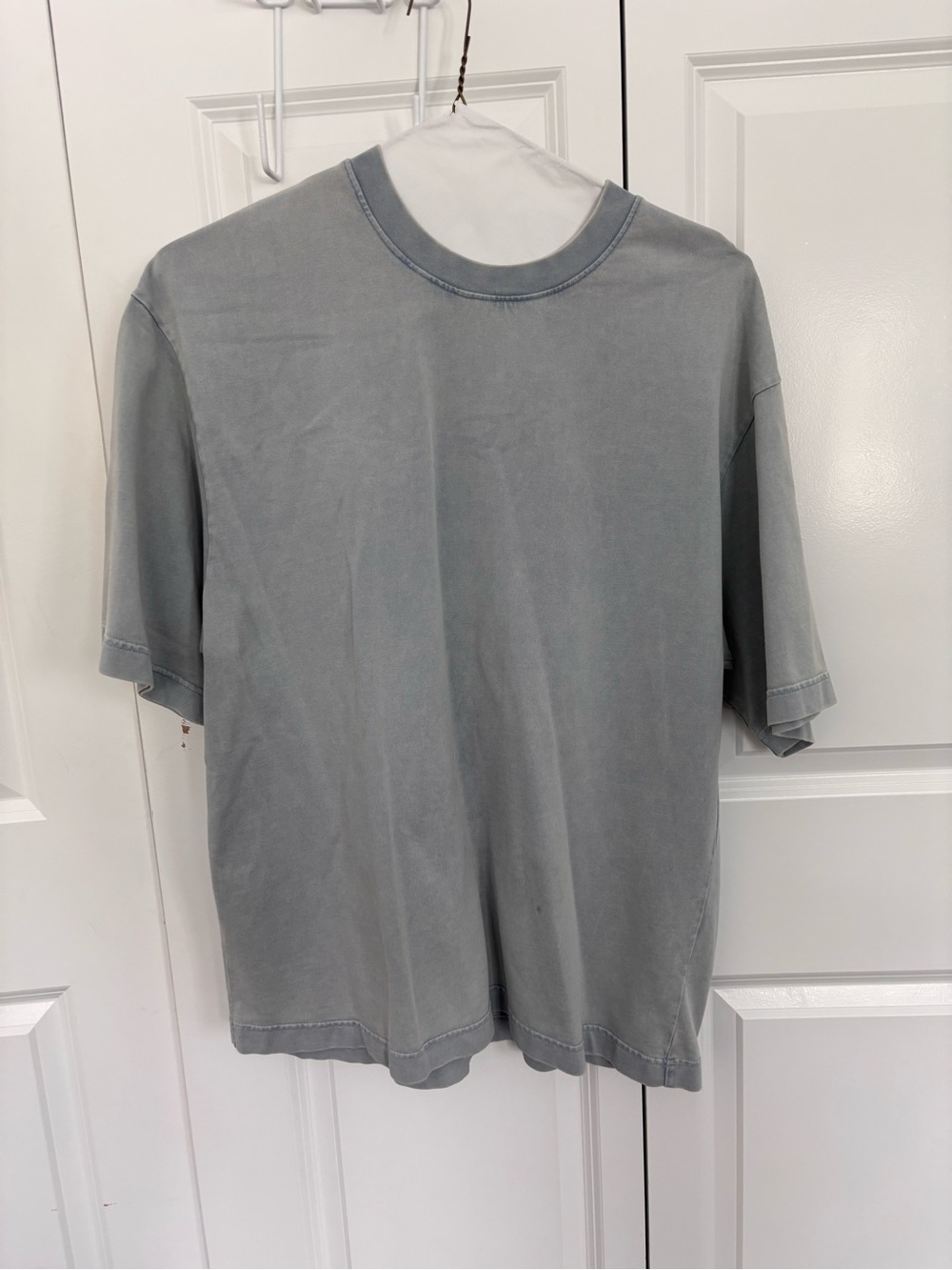 Acne Crewneck Tee in Light blue Gray